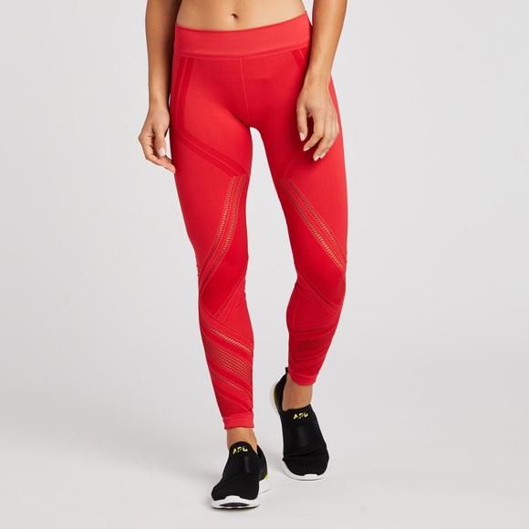 NUX Pants - SoulCycle x Nux Red Quintessential Legging